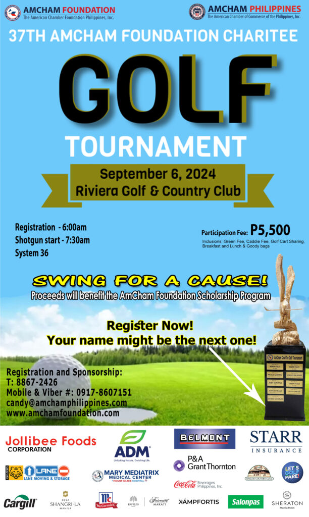 September 15, 2023 – 35th AmCham ChariTEE Golf Tournament