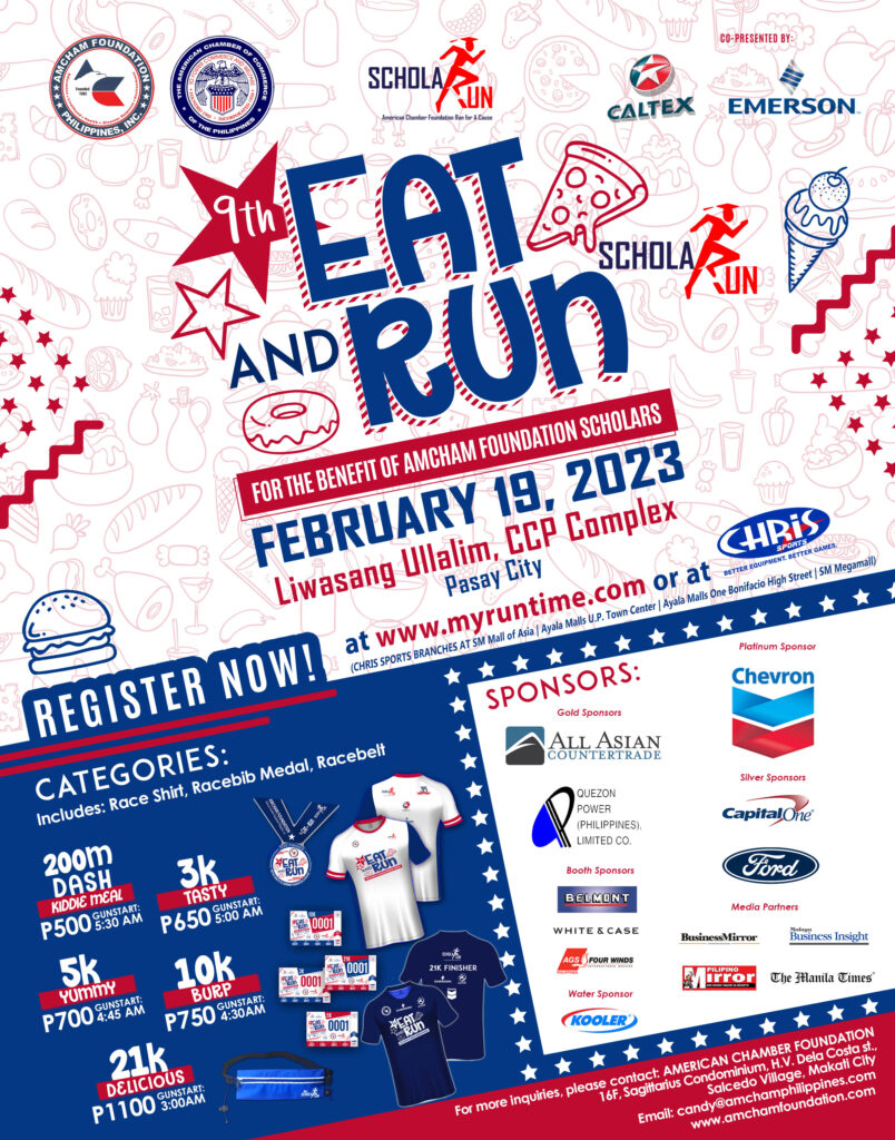 February 19, 2023 – 9th AmCham Foundation ScholaRUN – Eat & Run