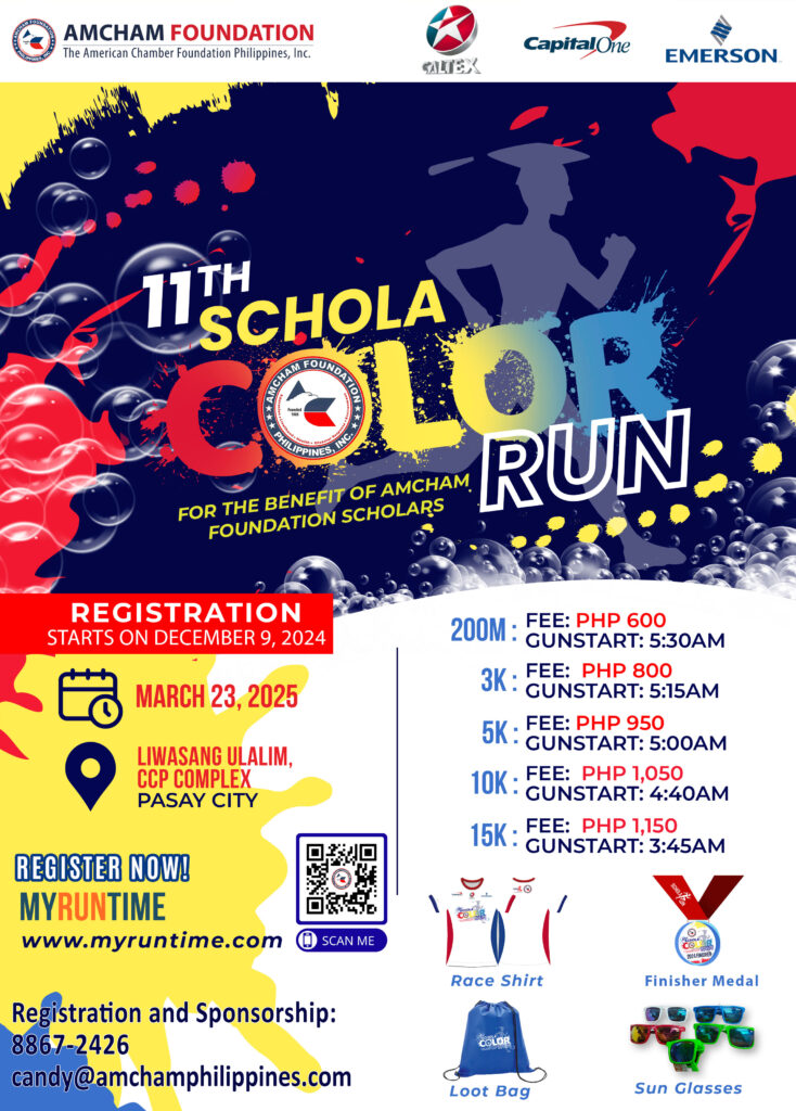 March 23, 2025 – 11th AmCham Foundation ScholaCOLORun